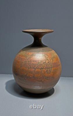 Vintage'Designs West' Studio Pottery Stoneware Vase Robert Maxwell Style MCM