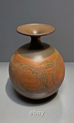 Vintage'Designs West' Studio Pottery Stoneware Vase Robert Maxwell Style MCM