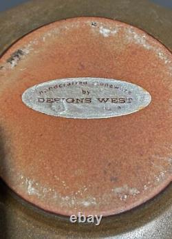 Vintage'Designs West' Studio Pottery Stoneware Vase Robert Maxwell Style MCM