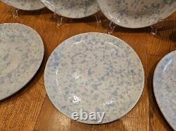 Vintage Devica Gres de Viana Portugal Art Studio Pottery Dinner Plates Set of 7