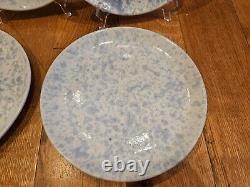 Vintage Devica Gres de Viana Portugal Art Studio Pottery Dinner Plates Set of 7