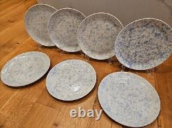 Vintage Devica Gres de Viana Portugal Art Studio Pottery Dinner Plates Set of 7
