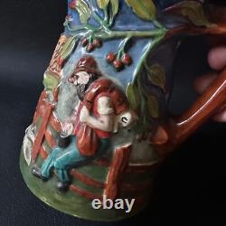 Vintage Diana Studio Pottery Australia Waltzing Matilda Musical Pottery Jug