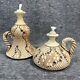 Vintage Don McWhorter Studio Pottery Stoneware Oil Lamp With Twisted Handle