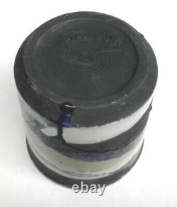 Vintage Dorothy Staller Vase Raku Studio Pottery Landscape Cottagecore Decor
