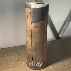 Vintage Doug DeLind Raku Modernist Studio Art Pottery Vase Vessel Art Sculpture Vintage Doug DeLind Raku Modernist Studio Art Pottery Vase Vessel Art Sculpture