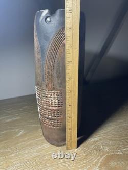 Vintage Doug DeLind Raku Modernist Studio Art Pottery Vase Vessel Art Sculpture