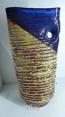 Vintage Dybka Bendigo Studio Art Vase Australian Pottery Ceramic