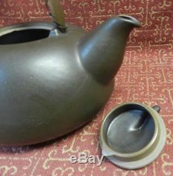 Vintage Early Edith Heath Sausalito Studio Pottery Moca Brown CeramicTEAPOT Rare