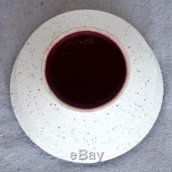 Vintage Early Edith Heath Sausalito Studio Pottery White Speckled Ceramic Bowl