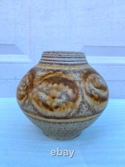Vintage Early Tom Turner Studio Art Pottery Porcelain Vase Pot 1978 Flaw 1970s
