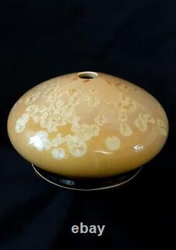Vintage Edgecomb Potters studio pottery yellow vase 5.5 inches
