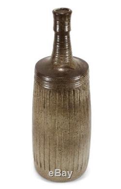 Vintage Edwin A. Cadogan Studio Art Pottery Bottle Vase Listed California Artist