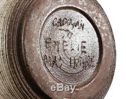 Vintage Edwin A. Cadogan Studio Art Pottery Bottle Vase Listed California Artist