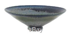 Vintage Edwin Mary Scheier Footed Studio Art Pottery Bowl Microcrystalline Glaze