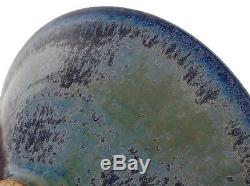 Vintage Edwin Mary Scheier Footed Studio Art Pottery Bowl Microcrystalline Glaze