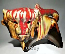 Vintage Eric Leaper Newlyn Cornwall British Studio Art Pottery Large Bull