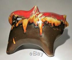 Vintage Eric Leaper Newlyn Cornwall British Studio Art Pottery Large Bull