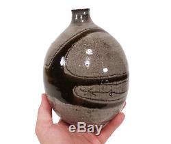 Vintage Ernie Kim California Studio Art Pottery Vase Abstract Decoration Listed