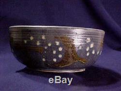 Vintage Frances Senska Northwest Studio Pottery Birds Bowl