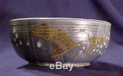 Vintage Frances Senska Northwest Studio Pottery Birds Bowl