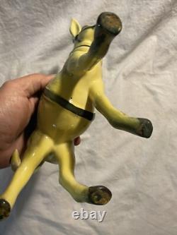 Vintage Frank Engle Studio Pottery Porcelain PAIR Donkey & Cart