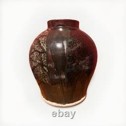 Vintage Gallo de Oro GTO Mex 11 Multi-glazed Urn/vase studio pottery