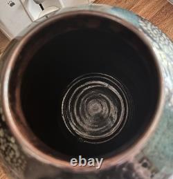 Vintage Gallo de Oro GTO Mex 11 Multi-glazed Urn/vase studio pottery