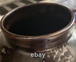 Vintage Gallo de Oro GTO Mex 11 Multi-glazed Urn/vase studio pottery