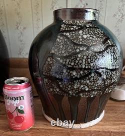Vintage Gallo de Oro GTO Mex 11 Multi-glazed Urn/vase studio pottery