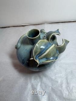 Vintage Gary Eagan Signed Studio Pottery- Floral Design