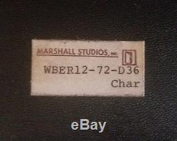 Vintage Gordon Jane Martz Pottery Marshall Studios Medallion Walnut Bookends MCM