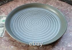 Vintage Gordon MARTZ Studio Pottery Platter/Plate/Shallow Bowl Spiral 12 3/4
