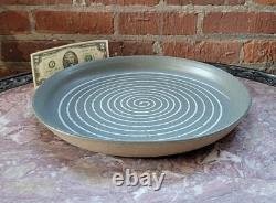 Vintage Gordon MARTZ Studio Pottery Platter/Plate/Shallow Bowl Spiral 12 3/4