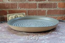 Vintage Gordon MARTZ Studio Pottery Platter/Plate/Shallow Bowl Spiral 12 3/4