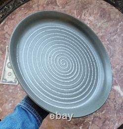 Vintage Gordon MARTZ Studio Pottery Platter/Plate/Shallow Bowl Spiral 12 3/4