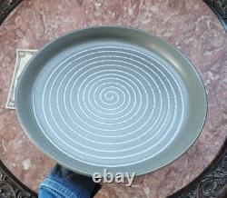 Vintage Gordon MARTZ Studio Pottery Platter/Plate/Shallow Bowl Spiral 12 3/4