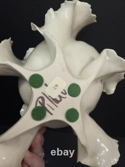 Vintage Grace Pilato Studio Pottery Organic Sea Form Porcelain Art Sculpture