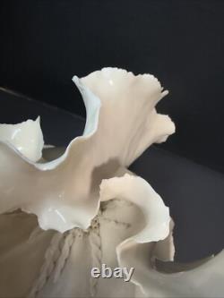 Vintage Grace Pilato Studio Pottery Organic Sea Form Porcelain Art Sculpture