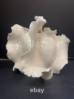 Vintage Grace Pilato Studio Pottery Organic Sea Form Porcelain Art Sculpture