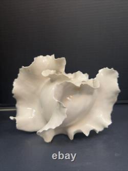 Vintage Grace Pilato Studio Pottery Organic Sea Form Porcelain Art Sculpture