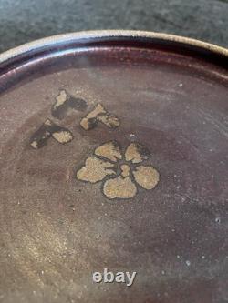 Vintage HARRIET COHEN Art Pottery Stoneware Bowl with Lid MCM Modernist SIGNED