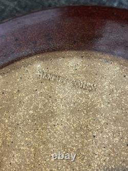 Vintage HARRIET COHEN Art Pottery Stoneware Bowl with Lid MCM Modernist SIGNED