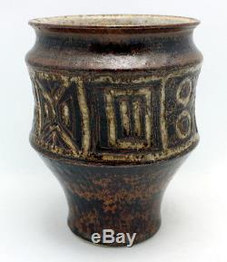 Vintage Hald Soon Studio Art Pottery Stoneware Vase Norway