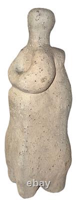 Vintage Hand Built Studio Art Pottery Modernist Abstract Figure Study Sculpture