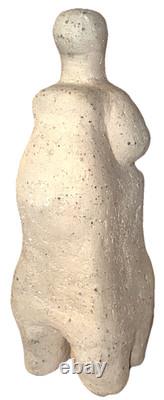 Vintage Hand Built Studio Art Pottery Modernist Abstract Figure Study Sculpture