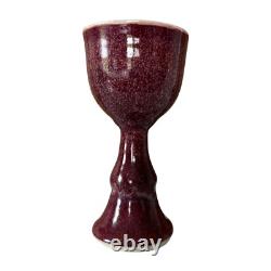 Vintage Hand-Glazed Studio Art Pottery Chalice (Signed, Gerry Williams)