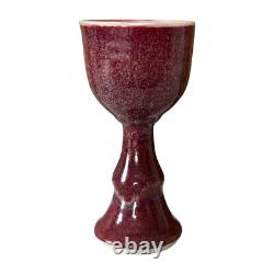 Vintage Hand-Glazed Studio Art Pottery Chalice (Signed, Gerry Williams)