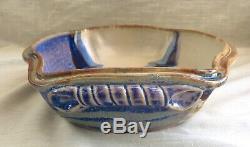 Vintage Hand Thrown Studio Art Pottery Baking Dish Signed Walt Glass