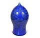 Vintage Hand Thrown Studio Art Pottery Moon Vase Weed Pot Blue Crystalline Glaze